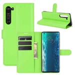 For Motorola Edge Litchi Texture Horizontal Flip Protective Case with Holder & Card Slots & Wallet(Green)