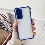 For Huawei P40 TPU + PC Four-Corner Shockproof Skin-feel Case(Deep Blue)