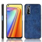 For OPPO Realme 7 / Narzo 20 Pro Shockproof Sewing Cow Pattern Skin PC + PU + TPU Case(Blue)
