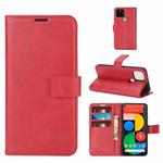 For Google Pixel 5 XL / 4a 5G Retro Calf Pattern Buckle Horizontal Flip Leather Case with Holder & Card Slots & Wallet(Red)