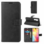 For Xiaomi Mi Note 10 Lite Retro Calf Pattern Buckle Horizontal Flip Leather Case with Holder & Card Slots & Wallet(Black)