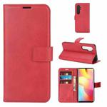 For Xiaomi Mi Note 10 Lite Retro Calf Pattern Buckle Horizontal Flip Leather Case with Holder & Card Slots & Wallet(Red)