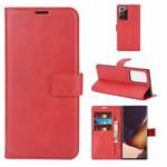 For Samsung Galaxy Note20 Ultra Retro Calf Pattern Buckle Horizontal Flip Leather Case with Holder & Card Slots & Wallet(Red)