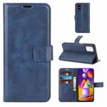 For Samsung Galaxy M31s Retro Calf Pattern Buckle Horizontal Flip Leather Case with Holder & Card Slots & Wallet(Blue)