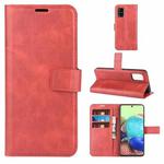 For Samsung Galaxy A71 5G Retro Calf Pattern Buckle Horizontal Flip Leather Case with Holder & Card Slots & Wallet(Red)