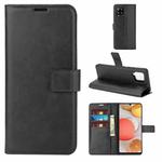 For Samsung Galaxy A42 5G Retro Calf Pattern Buckle Horizontal Flip Leather Case with Holder & Card Slots & Wallet(Black)