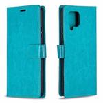 For Huawei Y5p Crazy Horse Texture Horizontal Flip Leather Case with Holder & Card Slots & Wallet & Photo Frame(Blue)