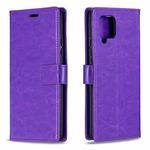 For Huawei Y5p Crazy Horse Texture Horizontal Flip Leather Case with Holder & Card Slots & Wallet & Photo Frame(Purple)