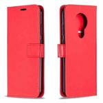 For Nokia 5.3 Crazy Horse Texture Horizontal Flip Leather Case with Holder & Card Slots & Wallet & Photo Frame(Red)