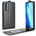 For OPPO Reno4 Pro 4G R64 Texture Single Vertical Flip Leather Protective Case with Card Slots & Photo Frame(Black)