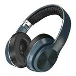 VJ320 Bluetooth 5.0 Head-mounted Foldable Wireless Headphones Support TF Card with Mic(Blue)