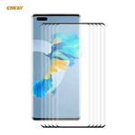 5 PCS For Huawei Mate 40 Pro / 40 Pro+ / 40 RS Porsche Design ENKAY Hat-Prince 0.26mm 9H 3D Explosion-proof Full Screen Curved Heat Bending Tempered Glass Film