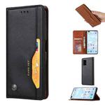 For Huawei P Smart 2021 Knead Skin Texture Horizontal Flip Leather Case  , with Photo Frame & Holder & Card Slots & Wallet(Black)
