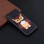Embossment Patterned TPU Soft Case for Huawei Honor 10 Lite / P Smart 2019 (Owl)