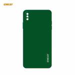 For iPhone X / XS ENKAY ENK-PC071 Hat-Prince Liquid Silicone Straight Edge Shockproof Protective Case(Dark Green)