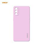 For OPPO Reno4 ENKAY ENK-PC073 Hat-Prince Liquid Silicone Straight Edge Shockproof Protective Case(Purple)