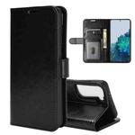 For Samsung Galaxy S21 5G R64 Texture Single Horizontal Flip Protective Case with Holder & Card Slots & Wallet& Photo Frame(Black)
