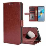 For Huawei Mate 40 Pro R64 Texture Single Horizontal Flip Protective Case with Holder & Card Slots & Wallet& Photo Frame(Brown)