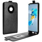 For Huawei Mate 40 R64 Texture Single Vertical Flip Leather Protective Case with Card Slots & Photo Frame(Black)