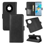 For Huawei Mate 40 Dual-side Magnetic Buckle Horizontal Flip Leather Case with Holder & Card Slots & Wallet(Black)