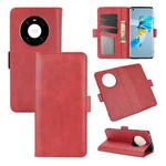 For Huawei Mate 40 Dual-side Magnetic Buckle Horizontal Flip Leather Case with Holder & Card Slots & Wallet(Red)