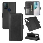 For OnePlus Nord N10 5G Dual-side Magnetic Buckle Horizontal Flip Leather Case with Holder & Card Slots & Wallet(Black)
