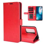 For vivo V20 SE R64 Texture Single Horizontal Flip Protective Case with Holder & Card Slots & Wallet& Photo Frame(Red)