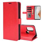 For OnePlus Nord N100 R64 Texture Single Horizontal Flip Protective Case with Holder & Card Slots & Wallet& Photo Frame(Red)