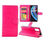 For OPPO Realme X7 Crazy Horse Texture Leather Horizontal Flip Protective Case with Holder & Card Slots & Wallet & Photo Frame(Rose Red)