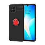 For Huawei Nova 8se Metal Ring Holder 360 Degree Rotating TPU Case(Black+Red)