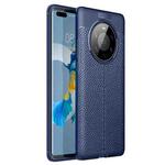 For Huawei Mate 40 Pro+ Litchi Texture TPU Shockproof Case(Navy Blue)