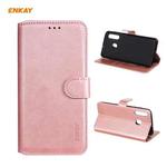 For Samsung Galaxy M10s / A20 / A30 ENKAY Hat-Prince ENK-PUC027 Horizontal Flip PU Leather Case with Holder & Card Slots & Wallet(Pink)