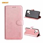 For Samsung Galaxy A21s ENKAY Hat-Prince ENK-PUC028 Horizontal Flip PU Leather Case with Holder & Card Slots & Wallet(Pink)