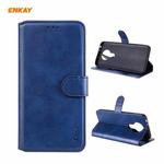 For Nokia 3.4 / 7.3 ENKAY Hat-Prince ENK-PUC032 Horizontal Flip PU Leather Case with Holder & Card Slots & Wallet(Dark Blue)