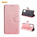 For Motorola Moto G9 Plus ENKAY Hat-Prince ENK-PUC035 Horizontal Flip PU Leather Case with Holder & Card Slots & Wallet(Pink)