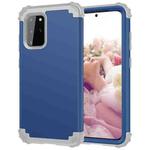 For Samsung Galaxy Note20 Ultra PC + Silicone Three-piece Shockproof Protection Case(Blue)