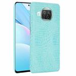 For Xiaomi Mi 10T Lite Shockproof Crocodile Texture PC + PU Case(Light Green)