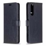 For Sony Xperia 5 II Crazy Horse Texture Horizontal Flip Leather Case with Holder & Card Slots & Wallet & Photo Frame(Black)