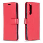 For Sony Xperia 5 II Crazy Horse Texture Horizontal Flip Leather Case with Holder & Card Slots & Wallet & Photo Frame(Red)