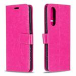 For Sony Xperia 5 II Crazy Horse Texture Horizontal Flip Leather Case with Holder & Card Slots & Wallet & Photo Frame(Rose pink)