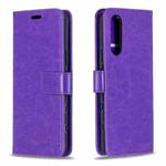 For Sony Xperia 5 II Crazy Horse Texture Horizontal Flip Leather Case with Holder & Card Slots & Wallet & Photo Frame(Purple)