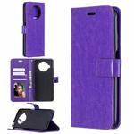 For Xiaomi Mi 10T Lite Crazy Horse Texture Horizontal Flip Leather Case with Holder & Card Slots & Wallet & Photo Frame(Purple)