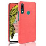 Shockproof Crocodile Texture PC + PU Case For Huawei P Smart Z(Red)