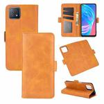 For OPPO A72 / A73 5G Dual-side Magnetic Buckle Horizontal Flip Leather Case with Holder & Card Slots & Wallet(Yellow)