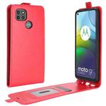 For Motorola Moto G9 Power R64 Texture Single Vertical Flip Leather Protective Case with Card Slots & Photo Frame(Red)