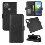 For Motorola Moto G9 Power Dual-side Magnetic Buckle Horizontal Flip Leather Case with Holder & Card Slots & Wallet(Black)