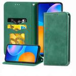 For Huawei P smart 2021 Retro Skin Feel Business Magnetic Horizontal Flip Leather Case(Green)