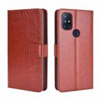 For OnePlus Nord N10 5G Retro Crazy Horse Texture Horizontal Flip Leather Case with Holder & Card Slots & Photo Frame(Brown)