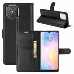 For Huawei nova 8 SE Litchi Texture Horizontal Flip Protective Case with Holder & Card Slots & Wallet(Black)