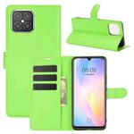 For Huawei nova 8 SE Litchi Texture Horizontal Flip Protective Case with Holder & Card Slots & Wallet(Green)